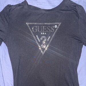 Guess Black Long Sleeve woman bodysuit